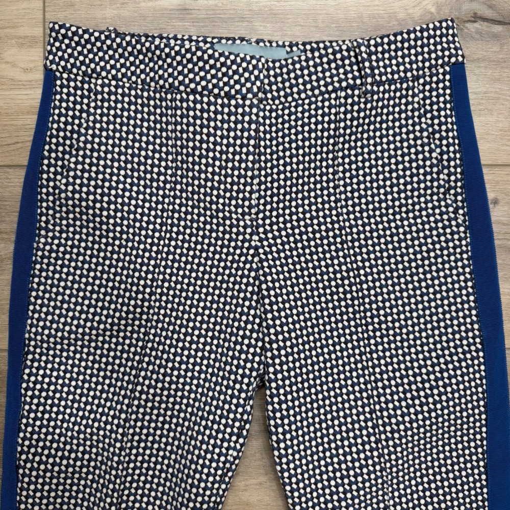 Silvia Tcherassi Patterned Side Stripe Cuffed Cro… - image 2